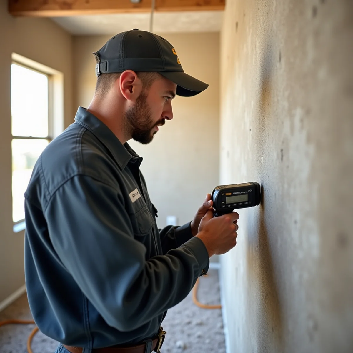Moisture detection and structural drying in Alamo property