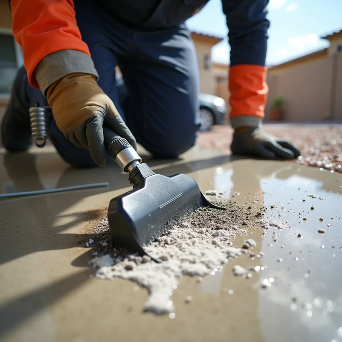 Equipment operation during black mold removal