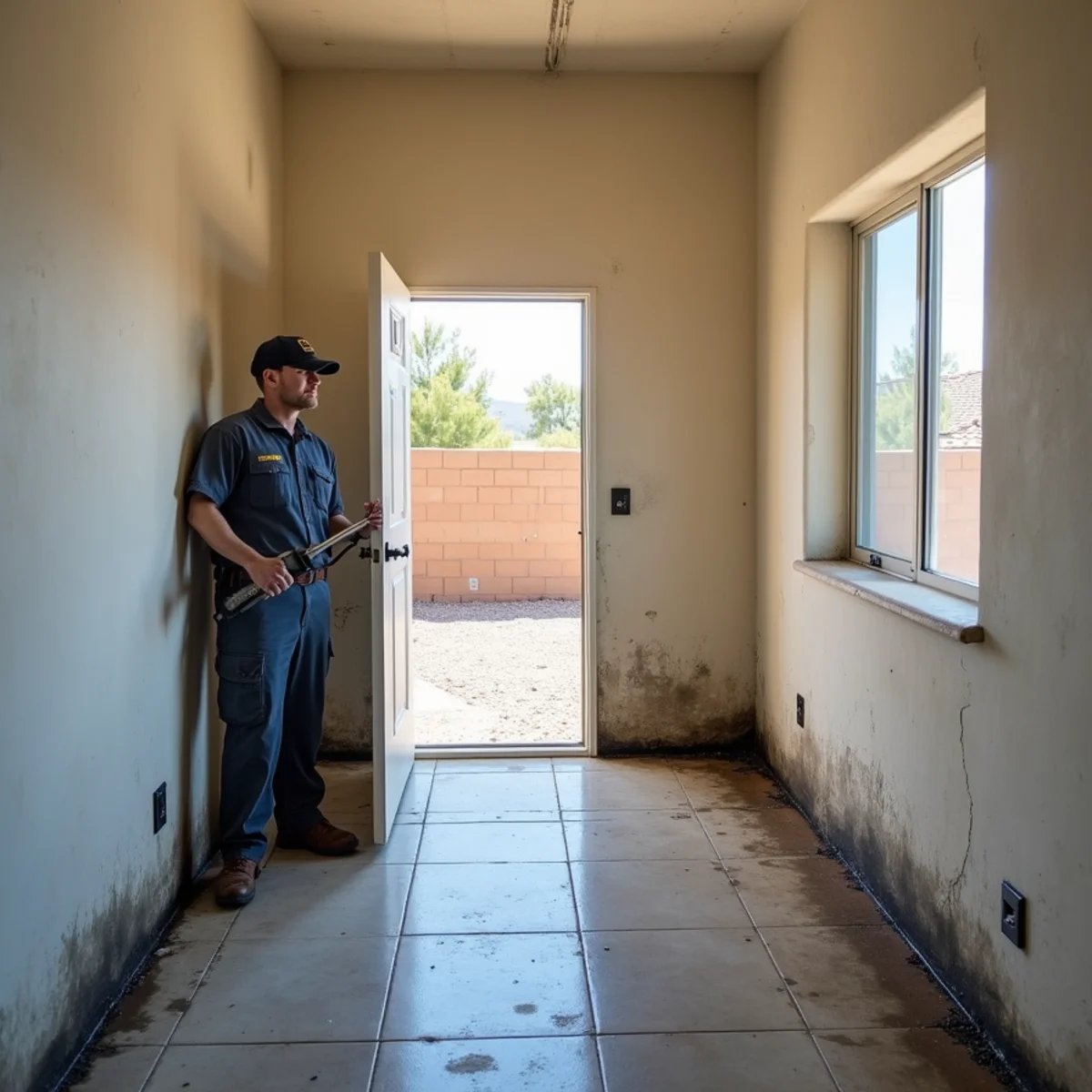 Restored interior following black mold removal