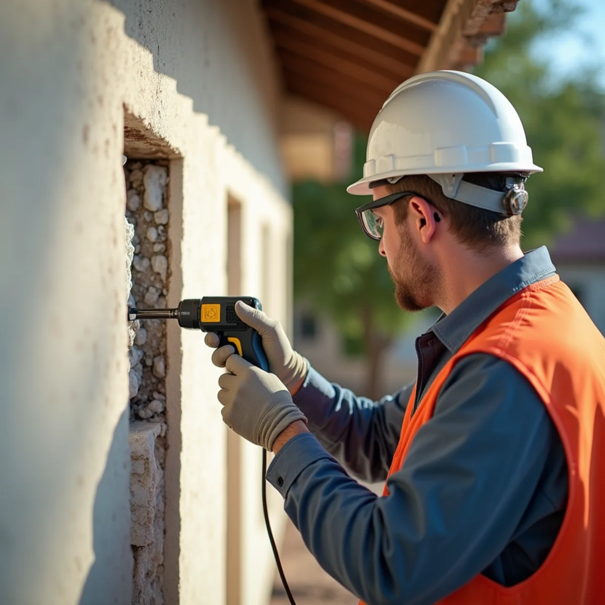 Equipment operation during ceiling water damage repair