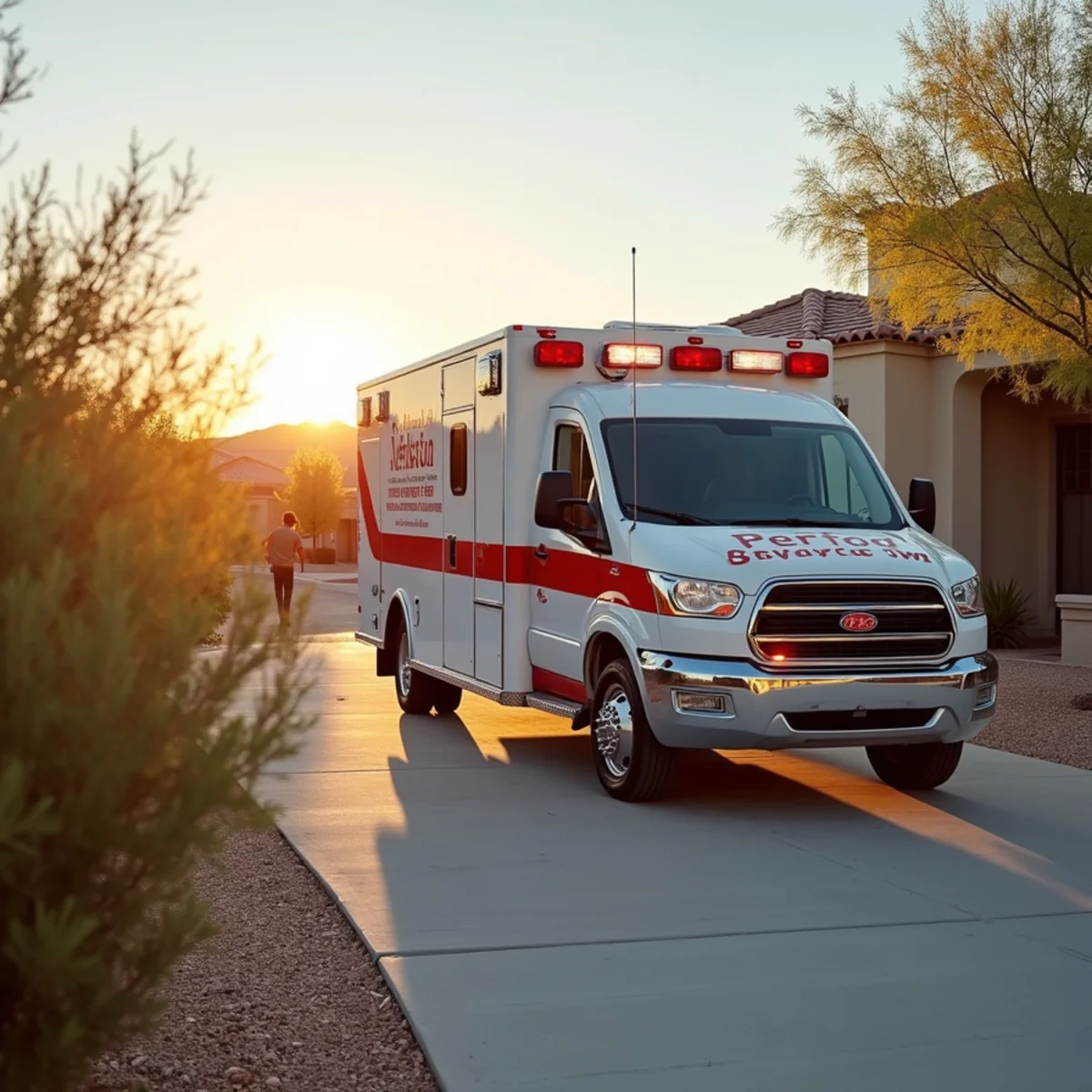 Emergency restoration van dispatched to Las Vegas home for water damage response across Las Vegas