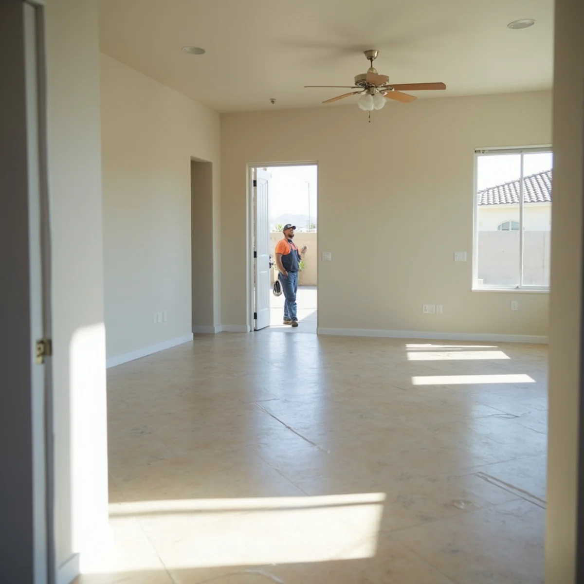 Restored interior following flooring replacement