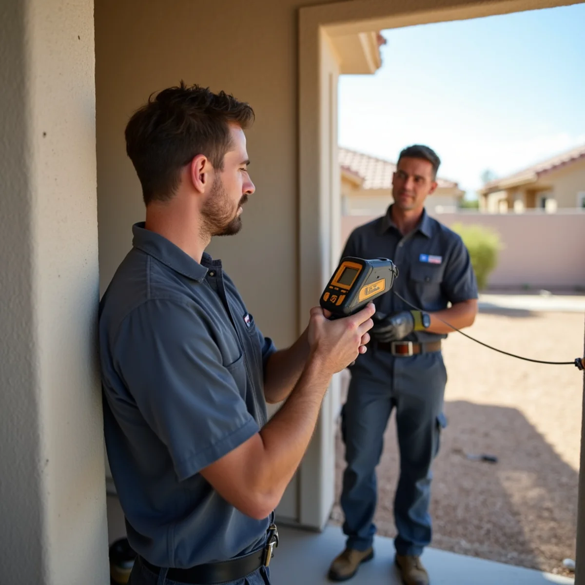 Moisture detection and structural drying in Goodsprings property