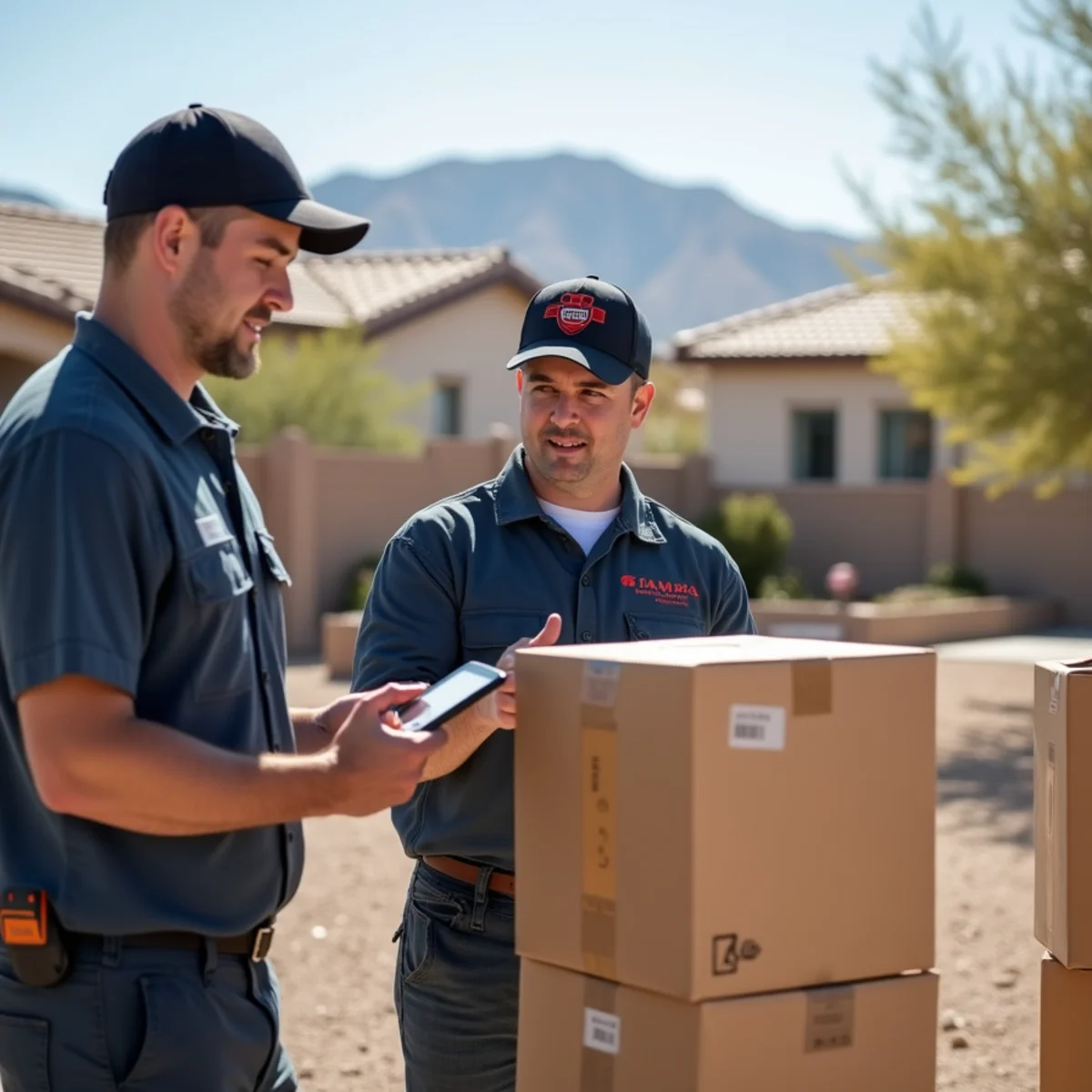 Restoration specialist cataloging household personal property for contents pack-out