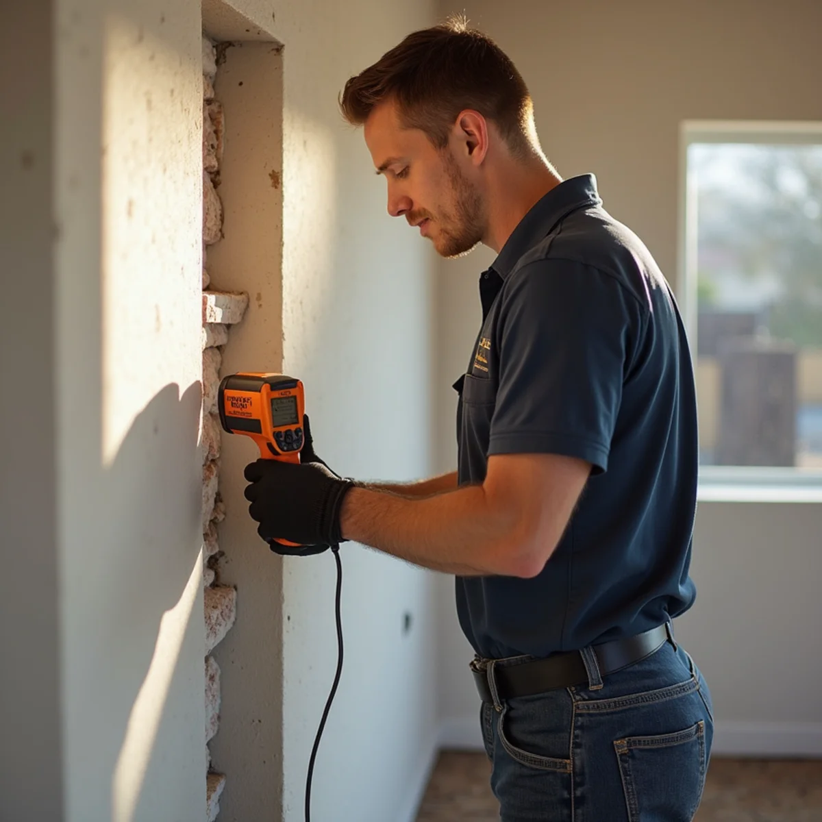 Moisture detection and structural drying in Nellis AFB property