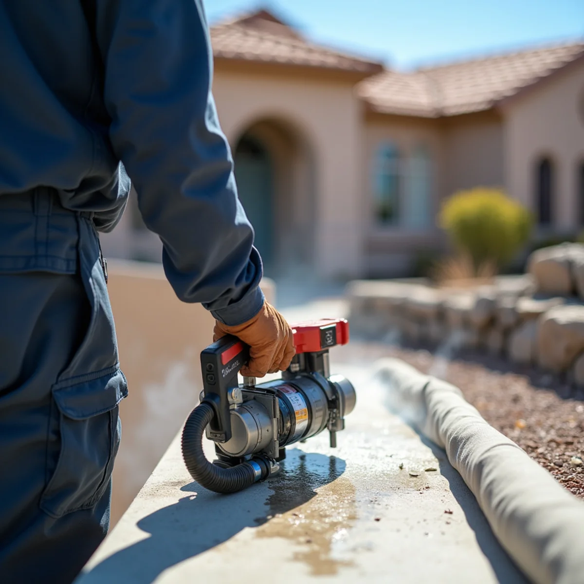 Equipment operation during roof leak water damage