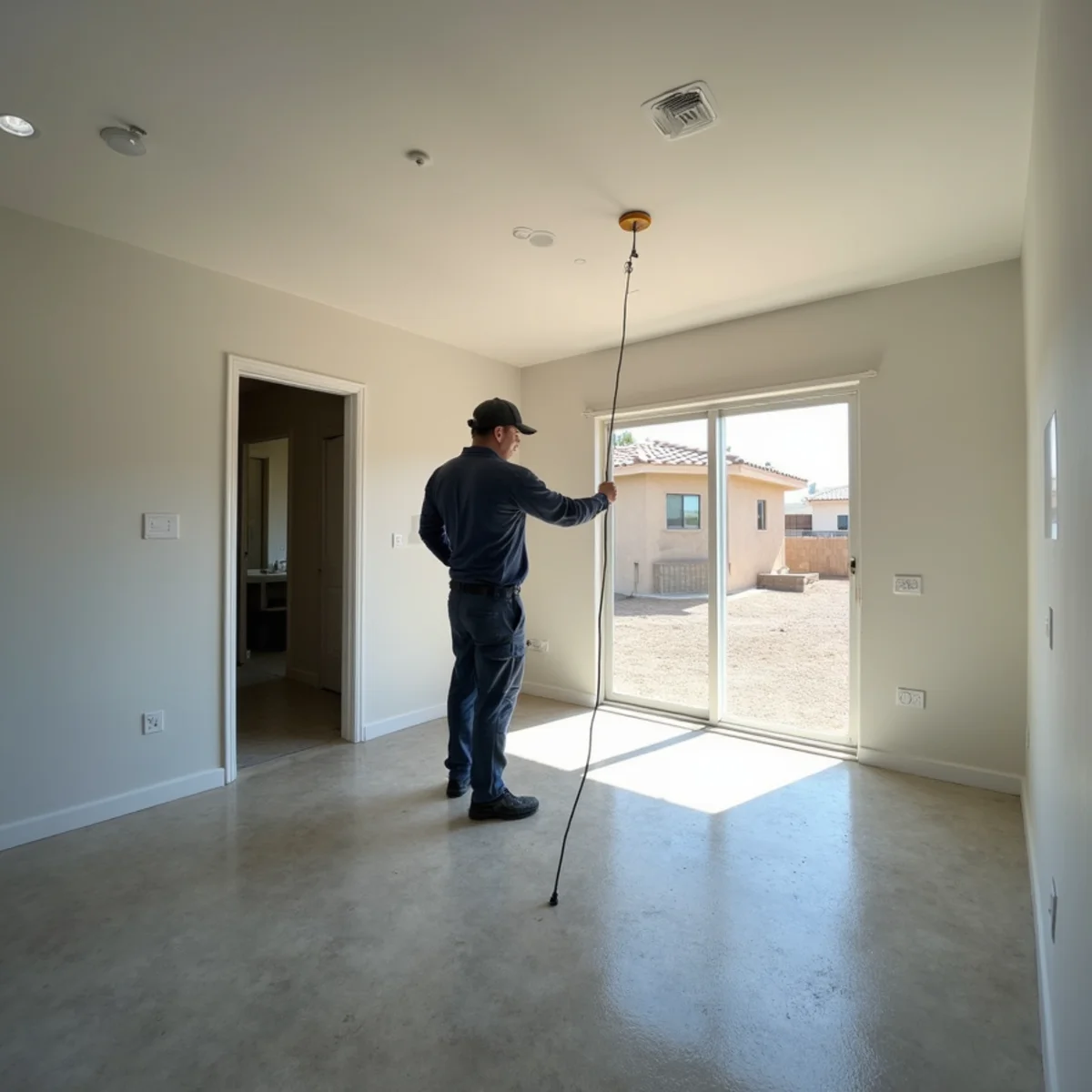 Restored interior following water damage inspection & moisture survey