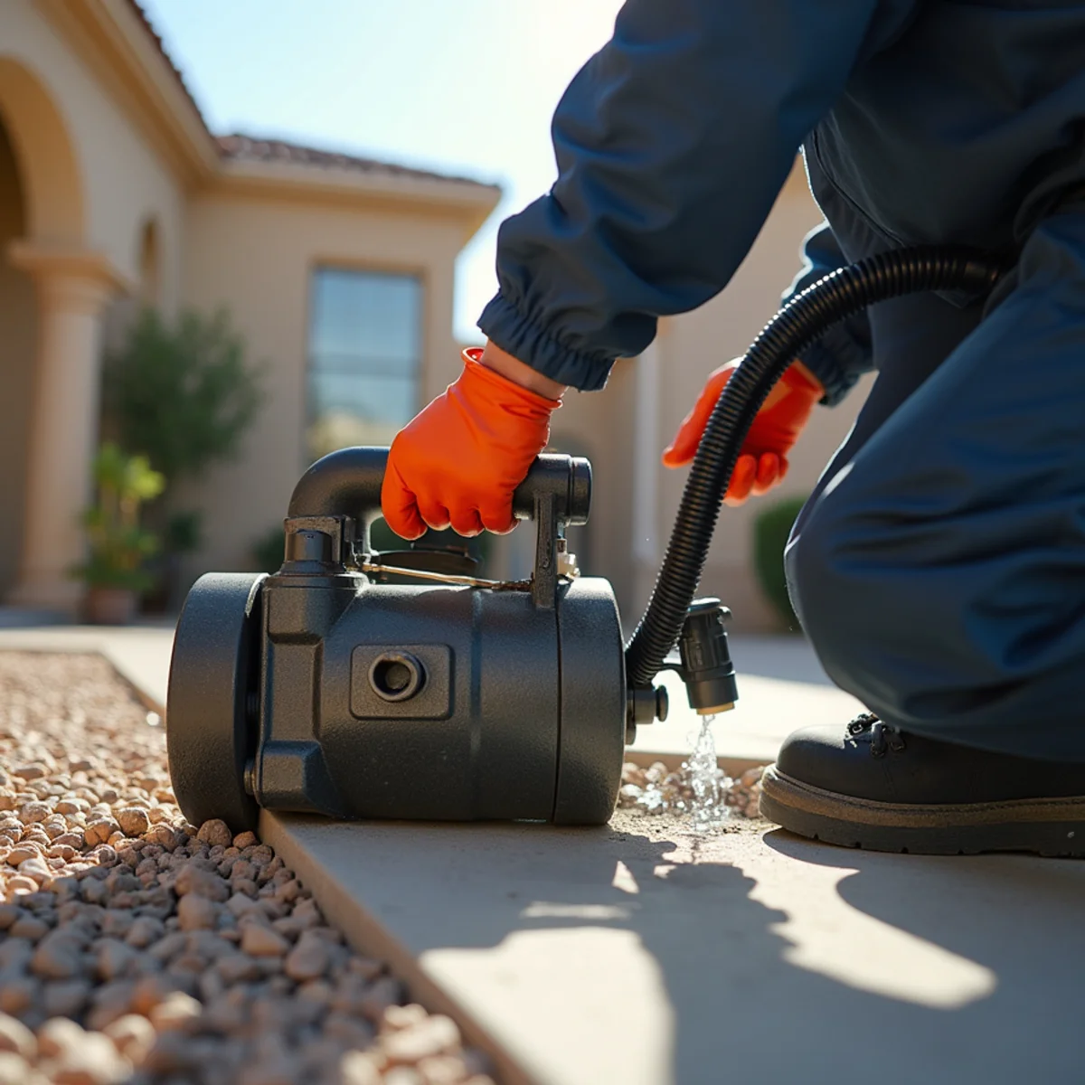 Equipment operation during water heater leak cleanup